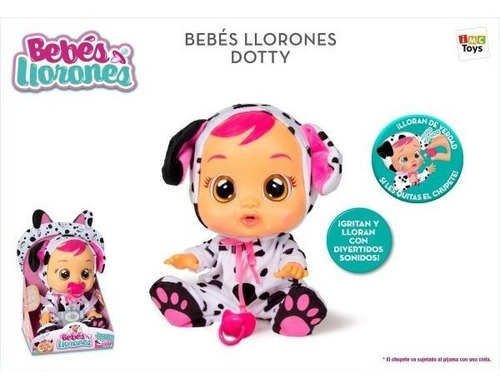 Dotty Cry Babies Muñeca Bebe Llorona Nala