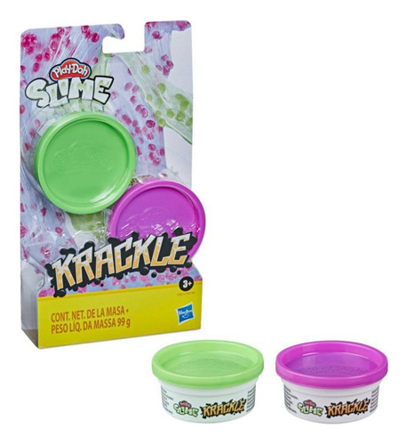 Krackle Slime Play Doh 2 Unidades E8812