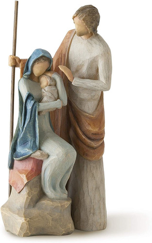 Figura De Navidad Willow Tree, La Sagrada Familia, Alto 19cm