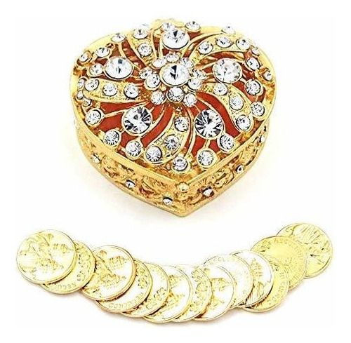 Joice Gift Caja De Arras De Boda Con Diamantes De Imitación