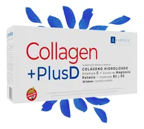 Comprar Colageno Hidrolizado Polvo Puro Capsulas 30 Sobres Docis Diaria PlusD Bylappiel ¡Huesos y Articulaciones Fuertes! 30 Sobres Sabor Naranja Rinde 30 Días