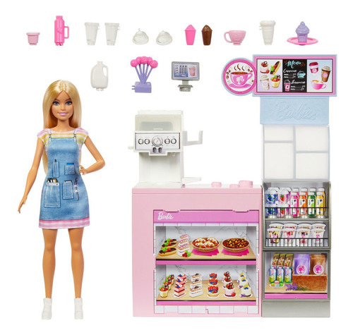 Barbie Profesiones Set De Juego Diversión En La Cafetería