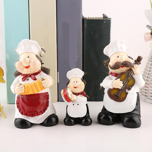Figuras De Estatua De Chef, Adornos De Resina, Escultura,