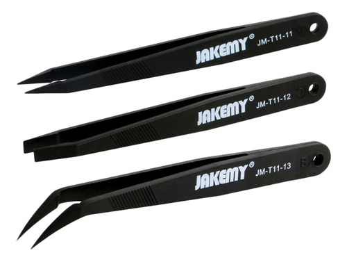 3 Pcs Pinça Anti-estática Reparação Ferramenta Conjunto
