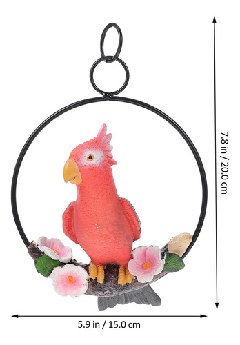 Loro Artificial Con Simulación De Decoración Otoñal