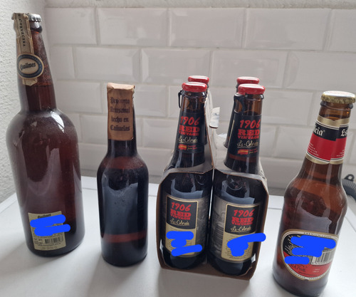 Coleccionistas. Lote Botellas De Cerveza. España Y Argentina (Usado)