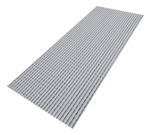 Passadeira Emborrachada Tapete Antiderrapante 5mt X 45cm Comprimento 5 M Cor Cinza-claro Desenho Do Tecido Liso Largura 45 Cm