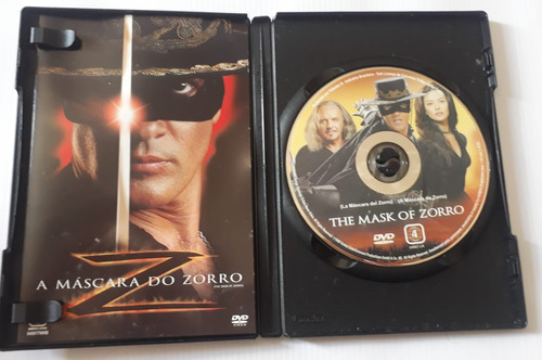 Dvd A Máscara Do Zorro - Antonio Banderas - Ótimo Estado (Usado)