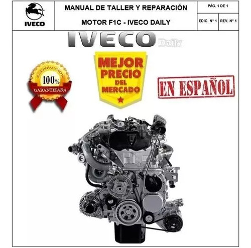 Manual Taller Motor F1c De Camioneta Iveco Daily Original