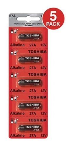 Blister Pila Toshiba Alcalina 27a 12v X5un