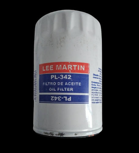 Filtro De Aceite Del Motor,marca Lee Martin, Modelo Pl342