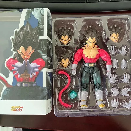 Figura De Acción Shf Ssj4 Vegeta De Dragon Ball Gt, Juguete