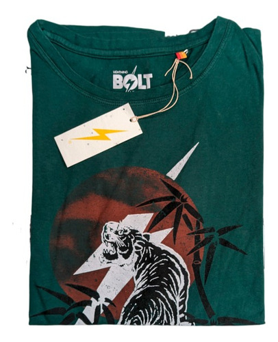 Remera Mujer Manga Corta Lightning Bolt Tiger