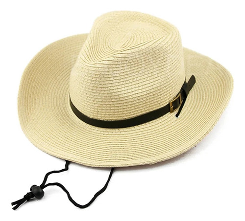 Sombrero De Vaquero De Paja Transpirable Para Hombres Mujer