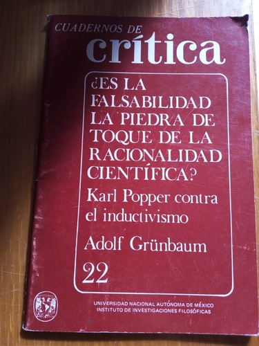 ¿es La Falsabilidad La Piedra De Toque De La Racionalidad