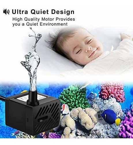 Bomba De Agua Sumergible Pulaco 50gph 3w - Acuario, Pecera,
