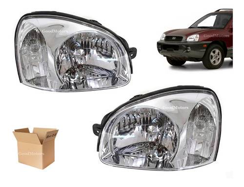 Imagen 1 de 4 de Optico Hyundai Santa Fe 2001 A 2007 Derecho + Izquierdo
