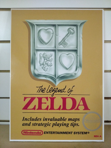 Cuadro Zelda Poster Retro  30x42 Mdf