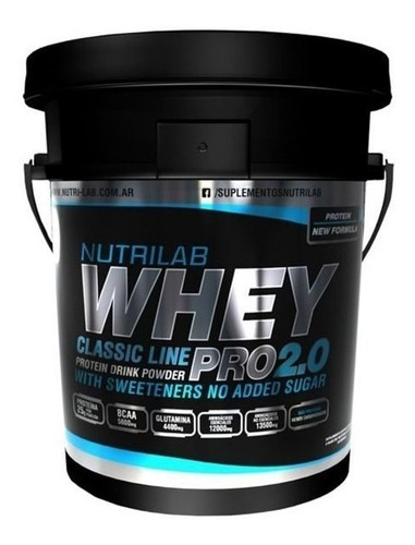 Whey Protein 2.0 5kg Nutrilab Proteina Masa Muscular