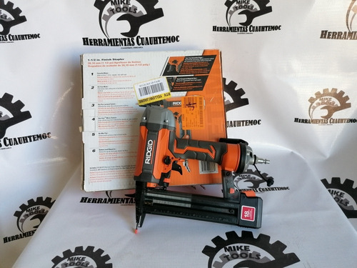 Grapadora Neumática Ridgid Calibre 18 Grapas De Corona 1/4 (Usado)