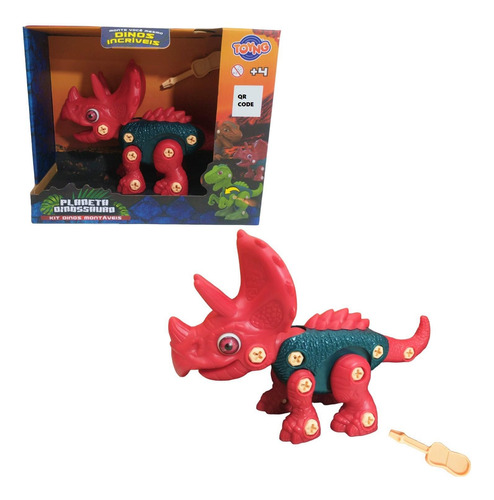 Brinquedo Planeta Dinossauro De Montar Chave Toyng Infantil
