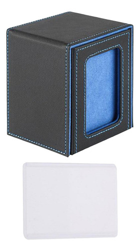 Caja De Almacenamiento Para Mazos De Cartas, Forro Azul