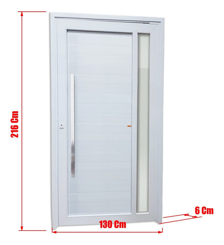 Porta De Pvc Pivotante 216x130cm Visione Tecplus100 Wt