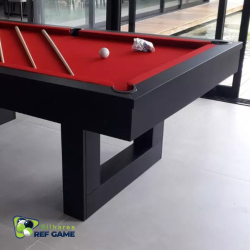 Mesa De Bilhar Sinuca Luxo Pé Em U Luxo 2,3 X 1,3 M