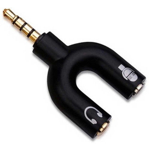 Imagem 1 de 6 de Adaptador Splitter P3 Headset Fone Microfone P2 X P3 Audio