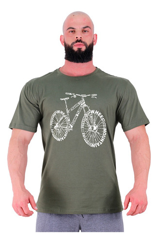 Camiseta Tradicional Masculina T-shirt Mtb Mountainbik Speed