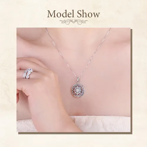 Collar Mujer Plata 925 + Cadena + Caja Fina Para Regalo