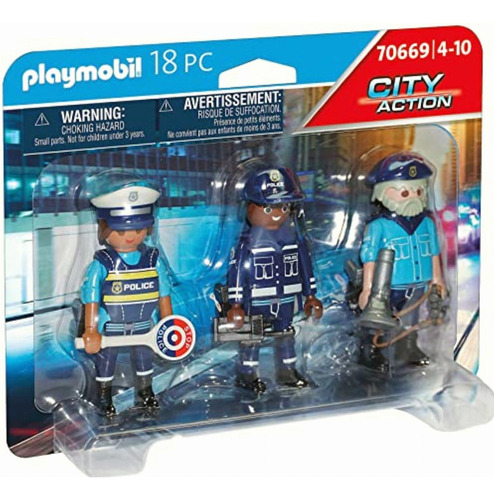 Playmobil Set Figuras Policía