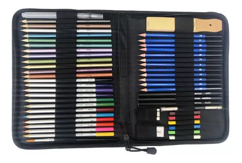 51 Lápices De Colores Para Dibujar Papelería.