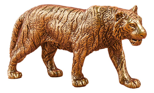 Estatuilla De Tigre De Latón, Arte Artesanal, Animales,