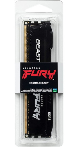 Imagen 7 de 7 de Memoria Ram Ddr3 8gb 1600mhz Kingston Fury Beast