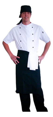 Paquete De 6 Caballos, Uniforme Para Chef Unisex Blanco N/a