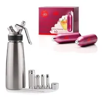 Comprar Dispensador De Cremas De Chantilly 1 Litro + 24 Capsulas Isi