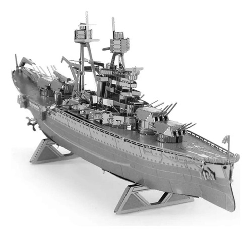 Rompecabezas De Metal 3d Modelo Barco De Guerra 