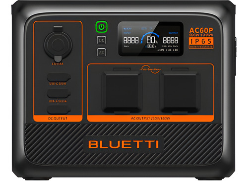 Bluetti Ac60p Gerador Elétrico Portátil Solar 600 W 504 Wh