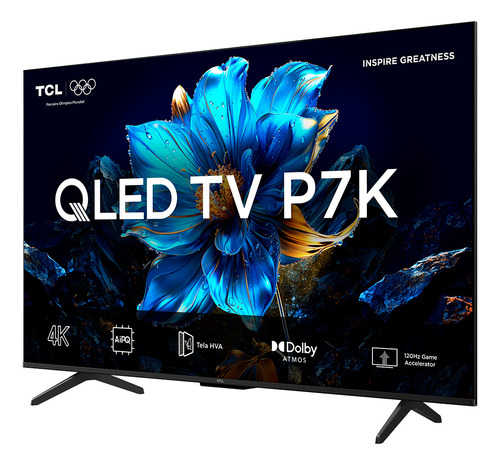Smart Tv Qled 55 Android Tv 4k Tcl 55p7k Hdr10+ Bluetooth