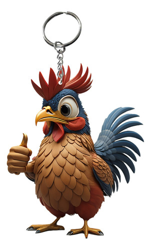 Mochila Con Colgante En Forma De Gallo, Llavero, Con Colgant