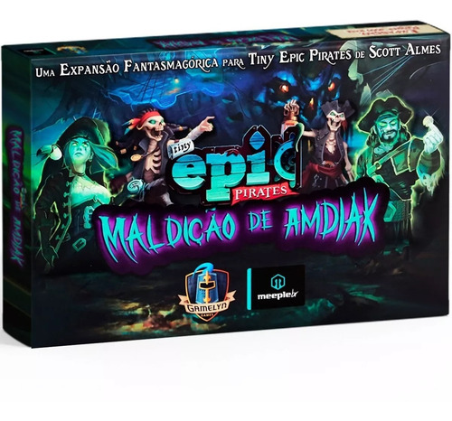 Kit 2 Tiny Epic Pirates E Expansão Maldição Jogo Tabuleiro