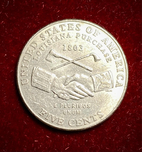 Moneda 5 Centavos Estádos Unidos 2004 P Compra Louisiana