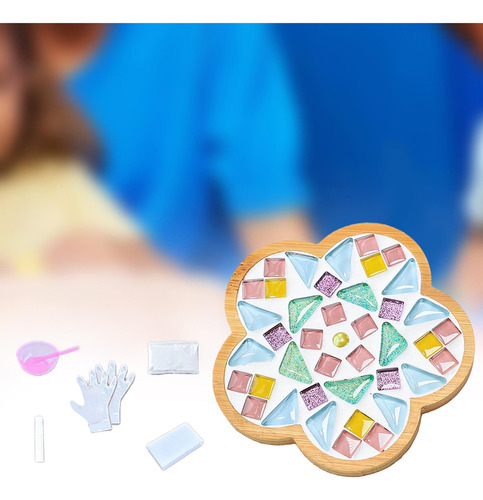 Kit De Posavasos De Mosaico Diy, Materiales Estilo G
