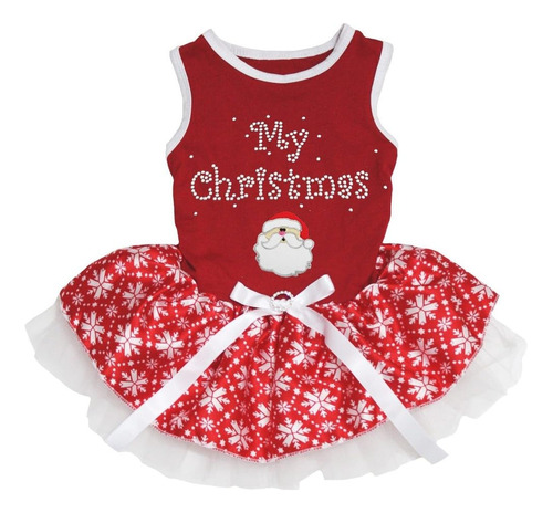 Vestido De Papá Noel Petitebella My Christmas Con Diseño De