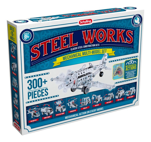 Schylling Steel Works Multimodelo Mecánico - Juego De Constr