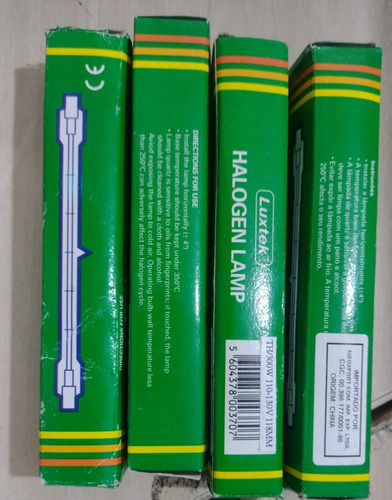 Kit 50 Lâmpada Halogéneo 300w R7s 118mm Cl 2900k Luxtek