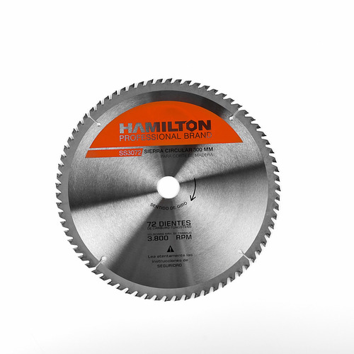 Disco Sierra Circular 72 Dientes 305mm 12 ´´ Hamilton Ss3072