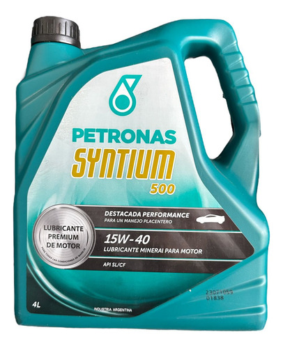 Aceite Motor Petronas Syntium 5000 15w40 4 L Mineral