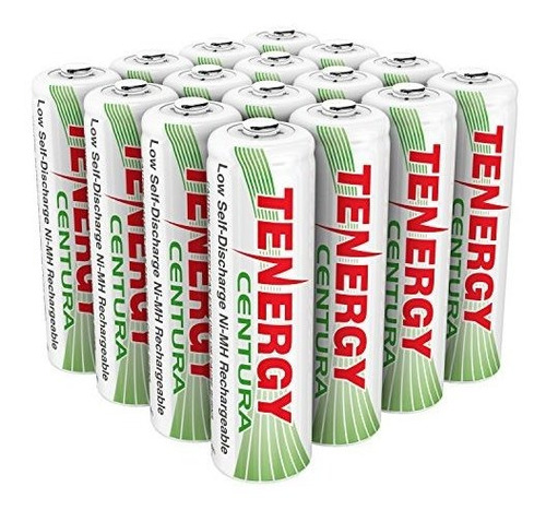 Pack De Baterías Recargables Aa Tenergy 2000mah (16 Uds)